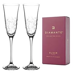 Diamante champagne flutes for sale  Delivered anywhere in UK