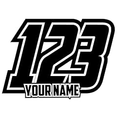 Custom race number for sale  Delivered anywhere in Ireland