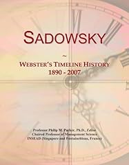 Sadowsky webster timeline for sale  Delivered anywhere in UK