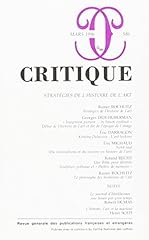 Revue critique numéro d'occasion  Livré partout en France