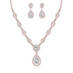 wynn's Wedding Jewellery Set for Women, Silver Necklace for sale  Delivered anywhere in UK