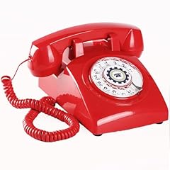 Red retro rotary for sale  Delivered anywhere in USA 