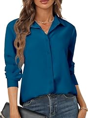 Teal blouse womens for sale  Delivered anywhere in USA 