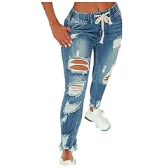Ripped jeans womens for sale  Delivered anywhere in UK