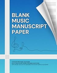 Blank music manuscript for sale  Delivered anywhere in USA 