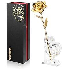 Gold dipped rose for sale  Delivered anywhere in UK