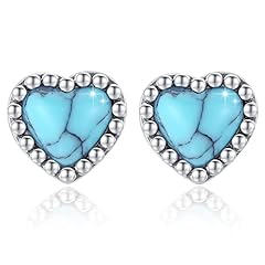 Aoveao heart turquoise for sale  Delivered anywhere in USA 