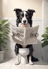 Border collie toilet for sale  Delivered anywhere in UK
