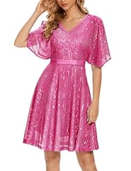 Wedtrend fuchsia sparkly for sale  Delivered anywhere in USA 