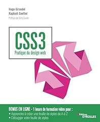 Css3 pratique design d'occasion  Livré partout en France