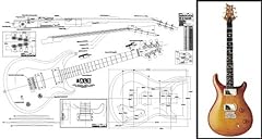 Plan of PRS McCarty Electric Guitar - Full Scale Print for sale  Delivered anywhere in Canada