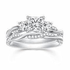 Princess cut wedding for sale  Delivered anywhere in USA 