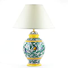 CEAR ceramiche - Lume in ceramica di Caltagirone decorato a mano H cm 32, lampada da tavolo artistica usato  Spedito ovunque in Italia 