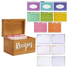 Juvale wooden recipe for sale  Delivered anywhere in USA 