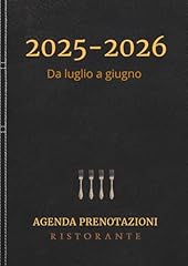Agenda prenotazioni ristorante usato  Spedito ovunque in Italia 