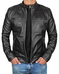 Mens black leather for sale  Delivered anywhere in USA 
