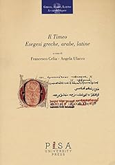 Timeo. esegesi greche usato  Spedito ovunque in Italia 