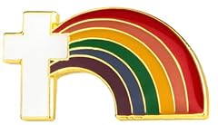 Rainbow christian cross for sale  Delivered anywhere in UK