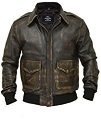 Aviator distressed brown for sale  Delivered anywhere in USA 