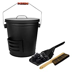 Grisun Ash Bucket with Lid, Shovel and Hand Broom, for sale  Delivered anywhere in Canada