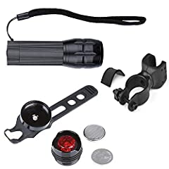 LED Bicycle Head Light Lamp XM-L2 Bike Rear 2X 8000Lumen Headlight+ Bicycle Flashlight Rear Bicycle Light, used for sale  Delivered anywhere in Canada