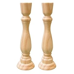 2pcs wooden candlesticks for sale  Delivered anywhere in USA 