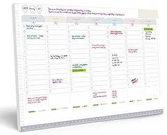 Weekly planner pad for sale  Delivered anywhere in UK