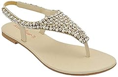 Ladies flat diamante for sale  Delivered anywhere in UK