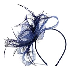 Navy fascinators weddings for sale  Delivered anywhere in UK