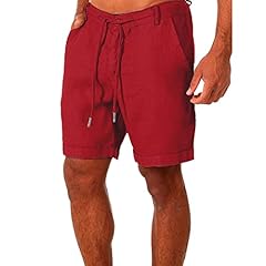 Mens linen shorts for sale  Delivered anywhere in UK