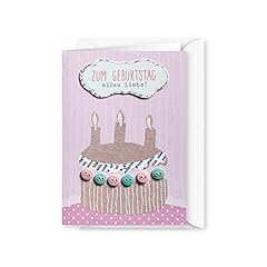 Knopfkarte zum geburtstag usato  Spedito ovunque in Italia 
