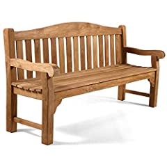 Used, BrackenStyle Oxford Teak Garden Bench - 4 Person Park for sale  Delivered anywhere in UK