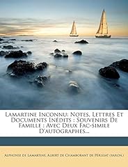 Lamartine inconnu notes d'occasion  Livré partout en France