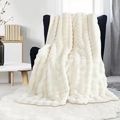 Luxury plush throw for sale  Delivered anywhere in UK