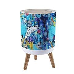 Small Trash Can with Lid Original Hand Drawn Modern for sale  Delivered anywhere in Canada
