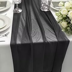 Chiffon tischläufer schwarz gebraucht kaufen  Wird an jeden Ort in Deutschland