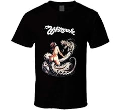 Whitesnake Music Album Cover 80S Band T Shirt, Black, for sale  Delivered anywhere in Canada
