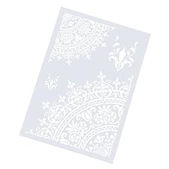 Usato, Ultnice, stencil da disegno, motivo floreale, per scrapbooking, colore: bianco usato  Spedito ovunque in Italia 