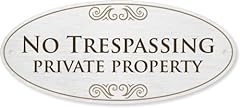 Smartsign designer trespassing for sale  Delivered anywhere in USA 