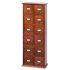 Used, Leslie Dame Solid Oak Library Card File Media Cabinet, for sale  Delivered anywhere in USA 