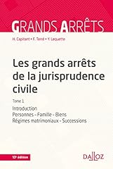 Grands arrêts jurisprudence d'occasion  Livré partout en France