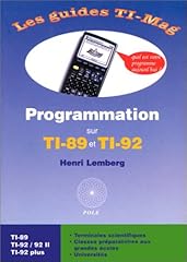 Programmation 92 ti d'occasion  Livré partout en Belgiqu