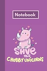 Chubby unicorn notebook for sale  Delivered anywhere in UK