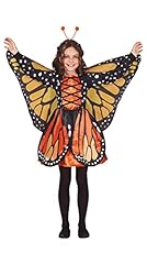 Fiestas Guirca Costume da Farfalla Meravigliosa - Vestito Arancione da Farfalla Monarca con Diadema per Bambine di 7-9 Anni usato  Spedito ovunque in Italia 