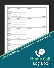 Phone call log for sale  Delivered anywhere in USA 