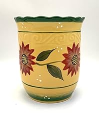Tuscany Country Sunflower Hand Painted Ceramic Utensil for sale  Delivered anywhere in USA 