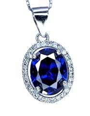 Oval tanzanite necklace for sale  Delivered anywhere in USA 