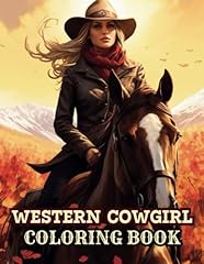 Western cowgirl coloring for sale  Delivered anywhere in USA 