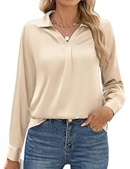 Zeagoo satin bluse gebraucht kaufen  Wird an jeden Ort in Deutschland