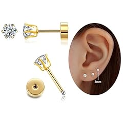 Stud earrings 14k for sale  Delivered anywhere in UK